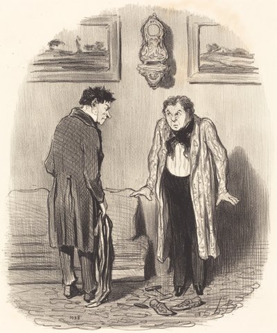 Maar als ik je zeg dat ik mijn voeten niet kan bewegen... door Honoré Daumier