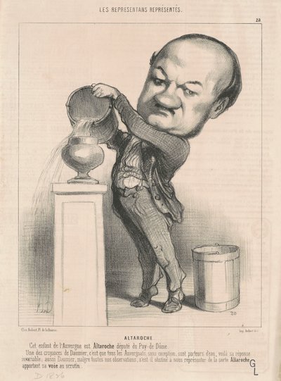 Marie Michel Altaroche door Honoré Daumier