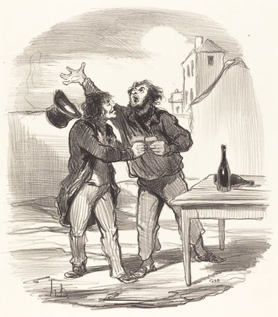 Lid... van de tiende December die de... door Honoré Daumier