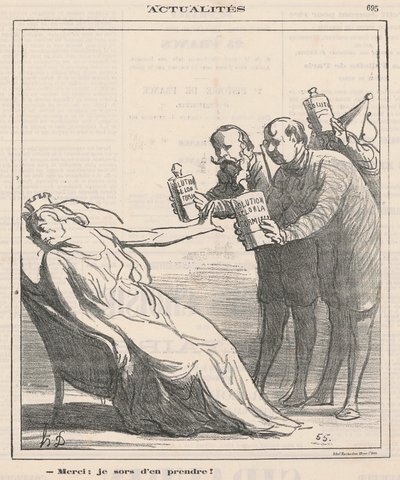 Dank je, ik heb er net een genomen door Honoré Daumier