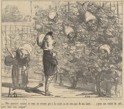 Mijn arme redenen, als jullie niet terugkomen... door Honoré Daumier