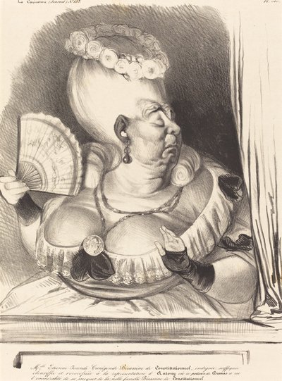 Juffrouw Etienne-Goconde-Cunégonde-Bécassine door Honoré Daumier