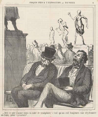 Wat ik leuk vind in de beeldhouwwerkzaal... door Honoré Daumier
