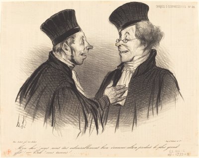 Mon cher! vous vous êtes admirablement... évanoui... door Honoré Daumier