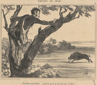 Mijn god, mijn god... als het maar... door Honoré Daumier