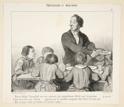 Monsieu Adolphe Chamouillard vous vous montrerez donc door Honoré Daumier