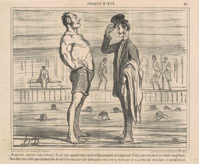 Meneer, zou u zo vriendelijk willen zijn om me te vertellen... door Honoré Daumier