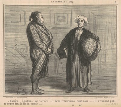 Mossieu, ik verlaat uw dienst... door Honoré Daumier