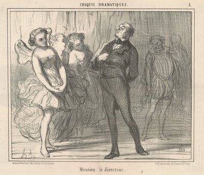 Mossieu de directeur door Honoré Daumier