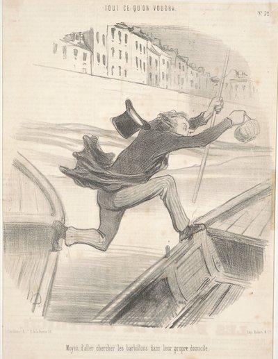 Manier om de Barbelen in hun Eigen Huis te Vangen door Honoré Daumier