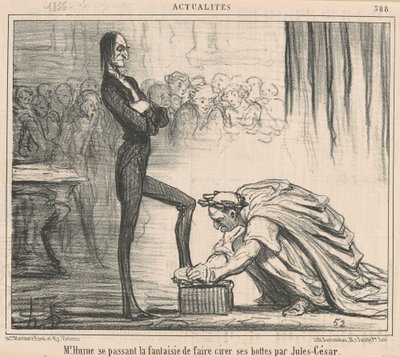 Mr. Hume geeft zich over aan zijn fantasie... door Honoré Daumier