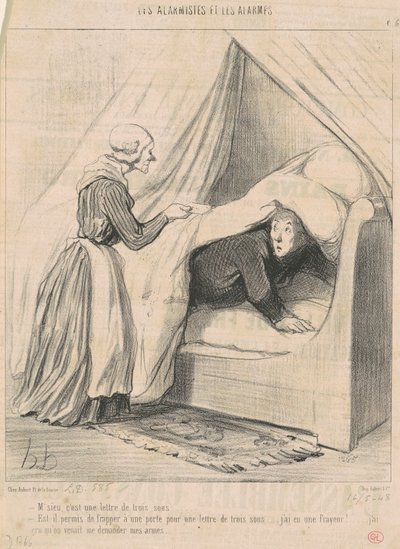 Meneer, het is een brief van drie sous door Honoré Daumier