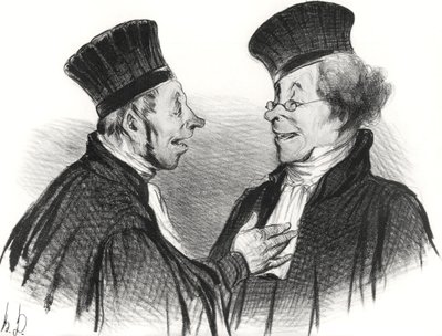 Mijn liefste! Je viel flauw... bewonderenswaardig. Het maakte echt een blijvende indruk!, 1838 door Honoré Daumier