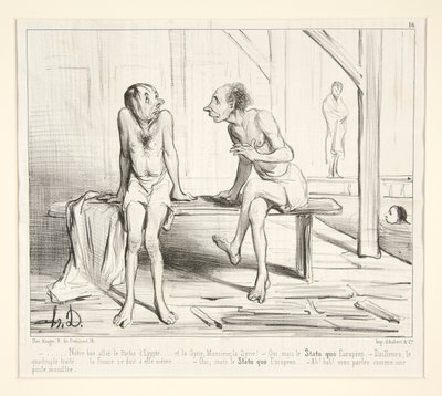 Onze Goede Bondgenoot de Pacha d door Honoré Daumier