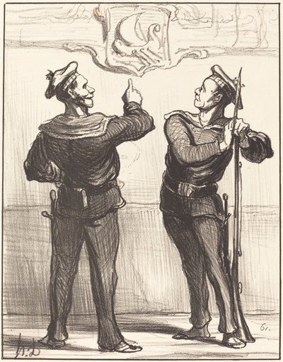 We zouden het nooit hebben vermoed... door Honoré Daumier