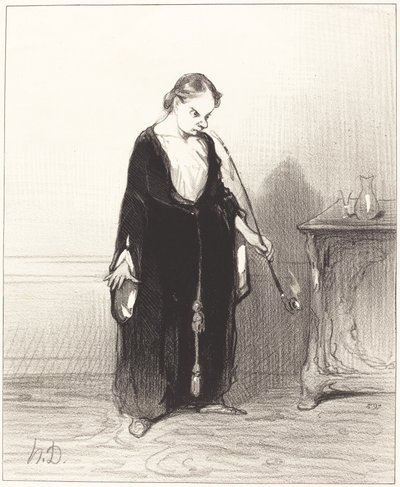 O plezier van opium dat je me ontneemt!... door Honoré Daumier