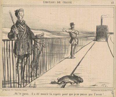 Oh! De schurk... hij is daar gestorven... door Honoré Daumier
