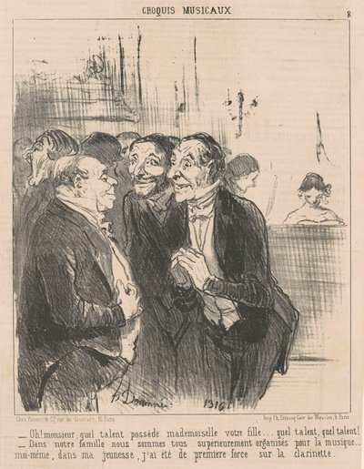 Oh! Monsieur, welk talent bezit ... door Honoré Daumier