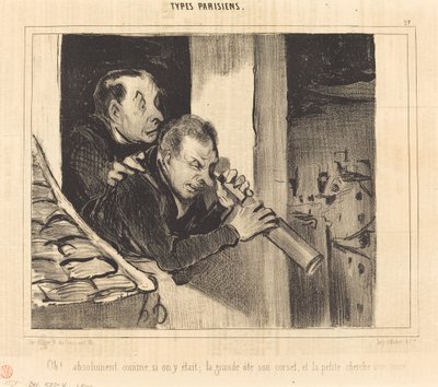 Oh!... absoluut alsof we er waren; de grote... door Honoré Daumier