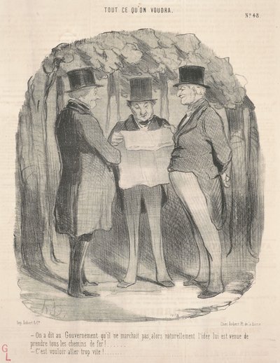 Men zei tegen de regering dat hij niet werkte... door Honoré Daumier