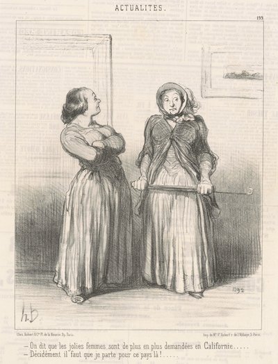 Men zegt dat mooie vrouwen... door Honoré Daumier
