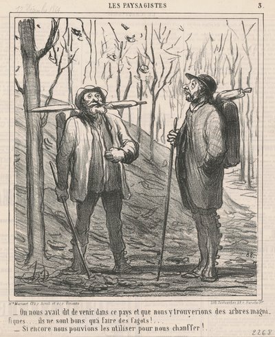 Ons was verteld om naar dit land te komen... door Honoré Daumier