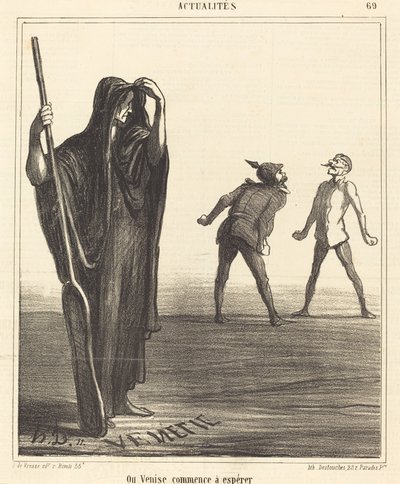 Waar Venetië begint te hopen door Honoré Daumier