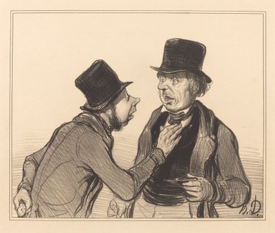 Ja meneer, u bent niet uit Parijs... door Honoré Daumier