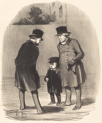 Ja, meneer Chapuzot... door Honoré Daumier