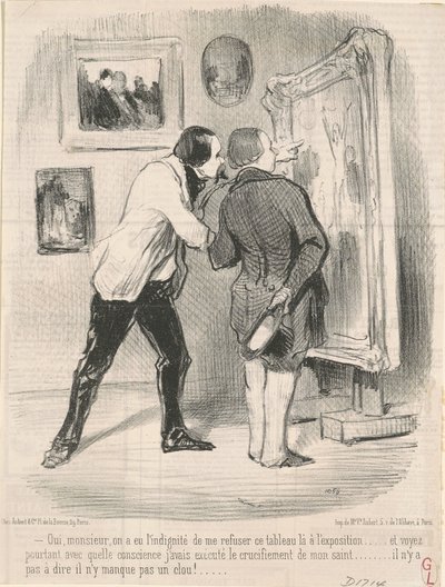 Ja ... men had de onbeschaamdheid om mij dit schilderij te weigeren ... door Honoré Daumier