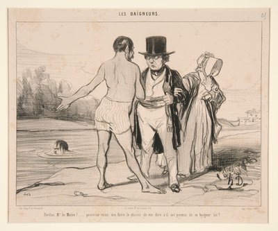 Pardon, meneer de burgemeester! door Honoré Daumier