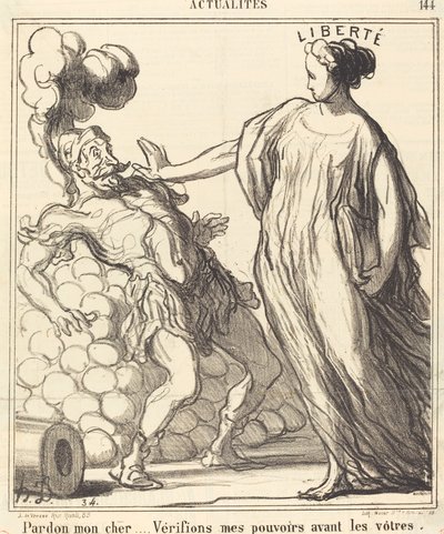Pardon mijn beste... door Honoré Daumier