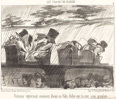 Parijzenaars betreuren het zeer... door Honoré Daumier