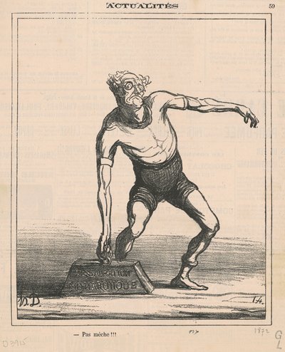 Pas mèche!!! door Honoré Daumier
