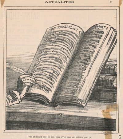 Geen wonder dat het lang duurt... door Honoré Daumier