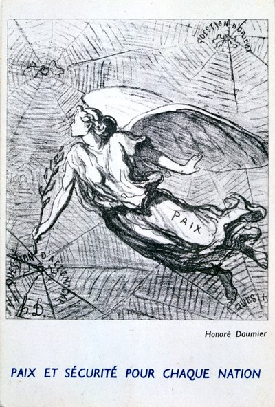 Vrede en veiligheid voor elke natie door Honoré Daumier