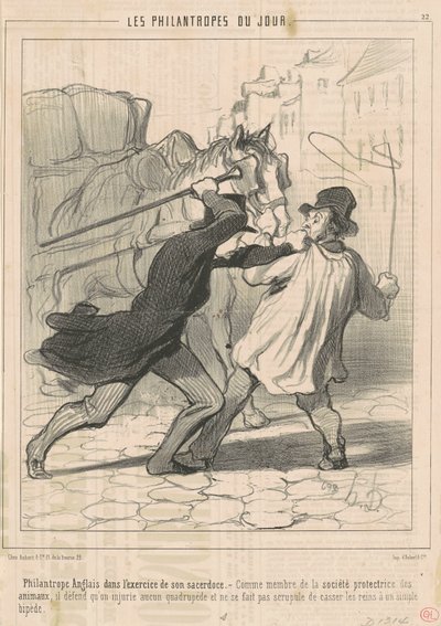 Engelse Filantroop in Actie... door Honoré Daumier