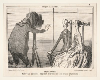 Fotografie. Nieuwe methode gebruikt om sierlijke poses te verkrijgen, uit Croquis Parisiens door Honoré Daumier