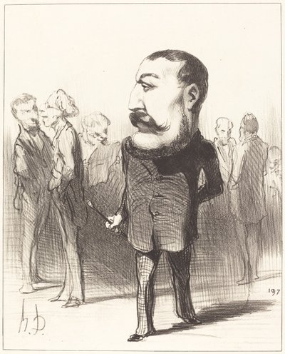 Pierre-Napoléon Bonaparte door Honoré Daumier