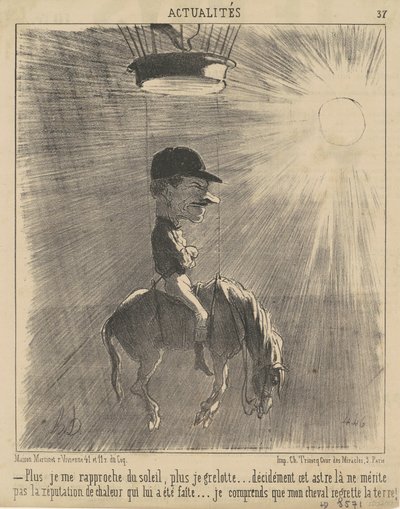 Hoe dichter ik bij de zon kom... door Honoré Daumier