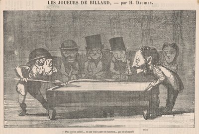 Meer dan een punt! ... Geen geluk!! door Honoré Daumier