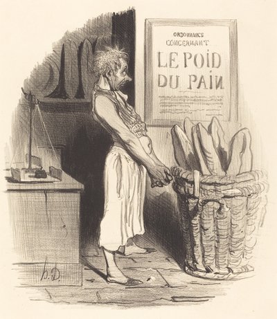 Voor nu... zitten we... in de problemen door Honoré Daumier