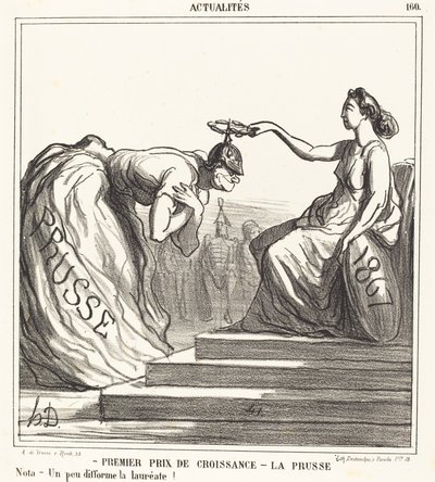 Eerste prijs voor groei - Pruisen door Honoré Daumier