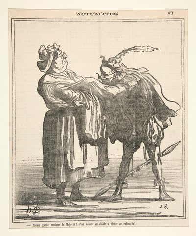 Prenez garde, madame la Majorite! door Honoré Daumier