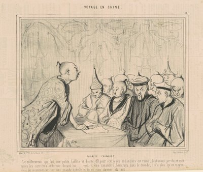 Chinese Eerlijkheid door Honoré Daumier