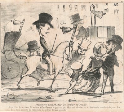 Volgende Verordening van de Prefect van Politie door Honoré Daumier