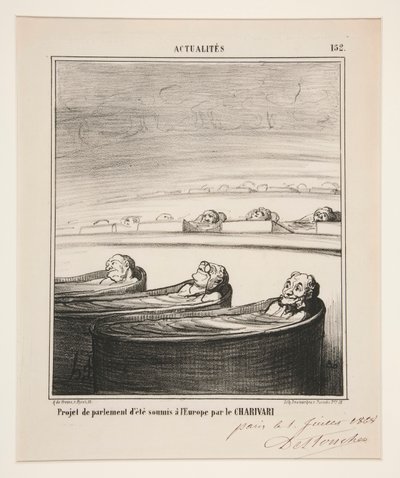 Project van parlement d door Honoré Daumier