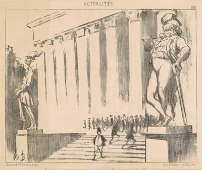 Ontwerp van Beelden om ... de Beurs te Versieren door Honoré Daumier