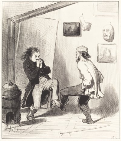 Wanneer men zijn laatste ezel heeft verbrand! door Honoré Daumier