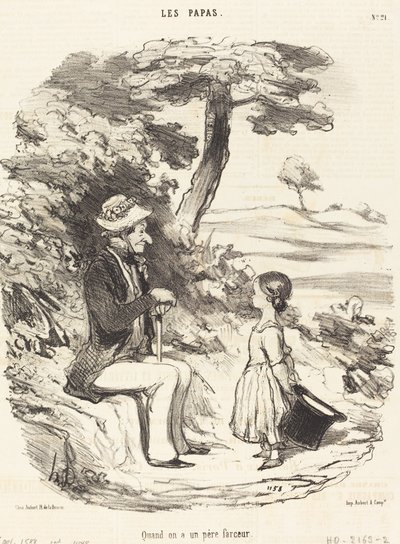 Wanneer Men een Grappige Vader Heeft door Honoré Daumier